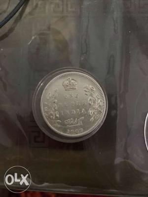 One rupee Silver Coin before gm weight,