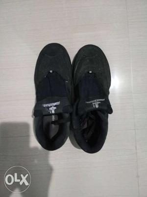Pair Of Black hockey shoes