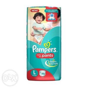 Pampers baby pants - size L (9-14Kgs) - Pack of 48