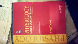 Physiology Book By Singi Yatiraj