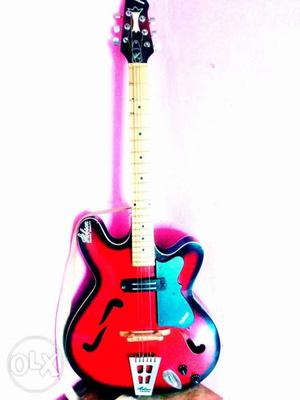 Red And Black Burst Electric Guitar