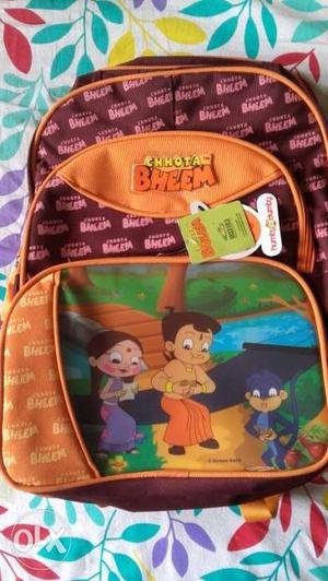 School bag - Chhota Bheem. Brand new. Size for