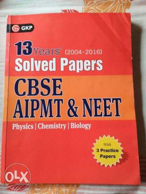 Solved Papers CBSE Aipmt & Neet Book