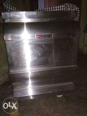 Stainless Steel And Black Gas Range Oven