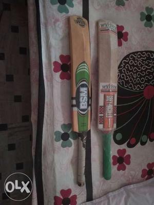 Beige And White Cricket Bats
