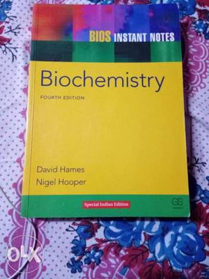 Biochemistry Fourth Edition By David Hames Book