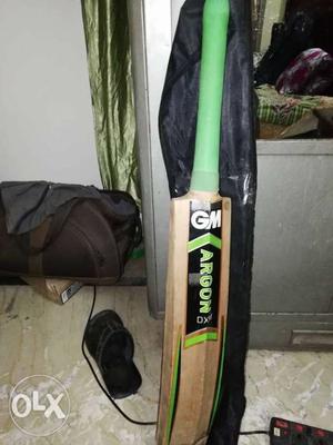 Brown And Green GM Argon Cricket Bat