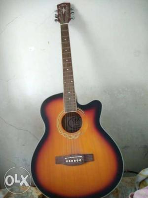Brown Burst Single-cutaway Acoustic Guitar