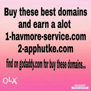 Buy these domains
