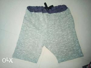 Gray And Blue Shorts