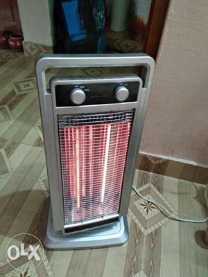Heater with swing and adjustable settings