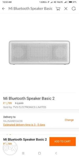 Mi Bluetooth Speaker Basic  out of 5