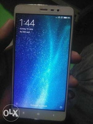 Mi note 3 in gud condition with bill nd box