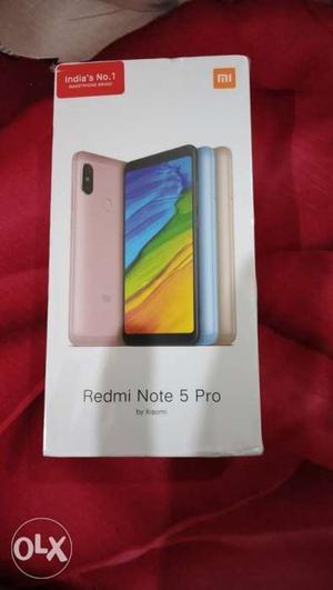 New Sealed Pack Redmi Note 5 Pro Gold 4GB 64 GB.
