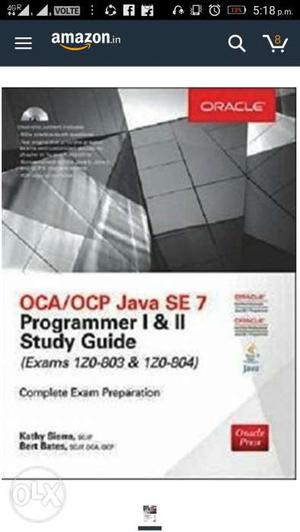 OCA/OCP, SCJP exam preparation, unused book, in