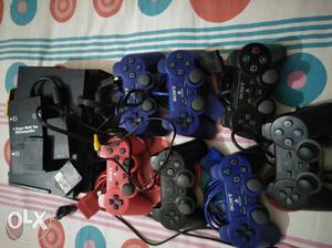 PS2 new condition with 7new remotes and 1new multiplayer and