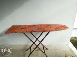Red And Black Floral Ironing Board