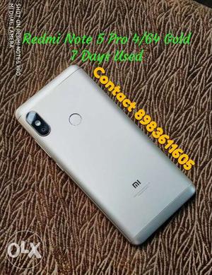 Redmi Note 5 Pro 4/64 Gold 7 Days Used, New