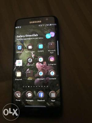 Samsung S7 edge 128 GB jet black for sale with