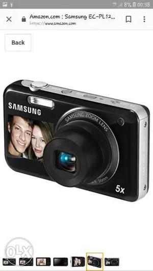 Samsung black Digital Camera with both side