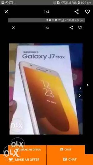Samsung j7 max neat condition three months old