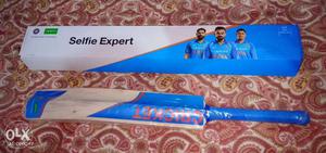 This cricket bat is given by MS Dhoni, and Virat