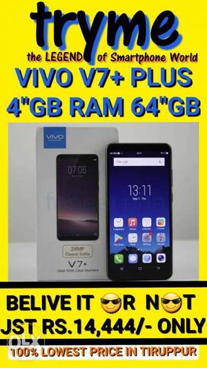 VIVO V7+ PLUS Full Kit Bill Box Brand New