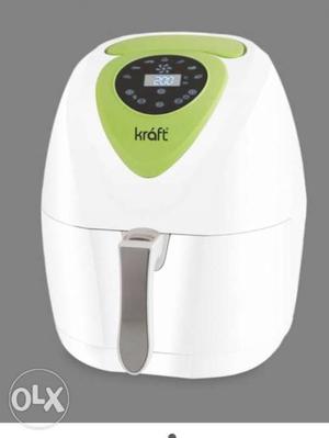 White And Green Kraft Airfryer only 4-5month old andunused