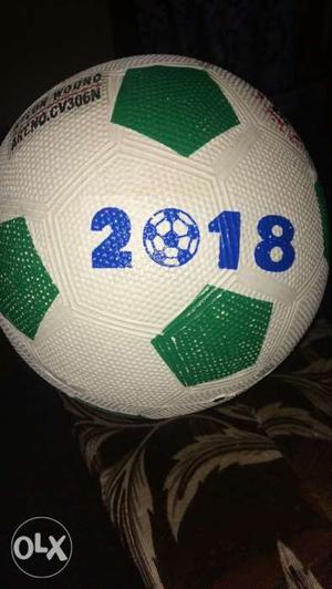 White And Green Soccer Ball