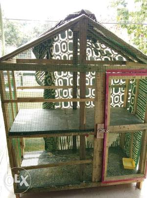 Birds cage 3 feet by 2.5 feet very good condition