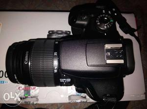 Black Canon DSLR Camera With Lens Canon d  and