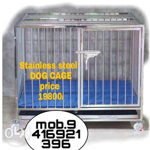 Gray Dog Cage