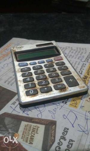 Gray Flair Desk Calculator