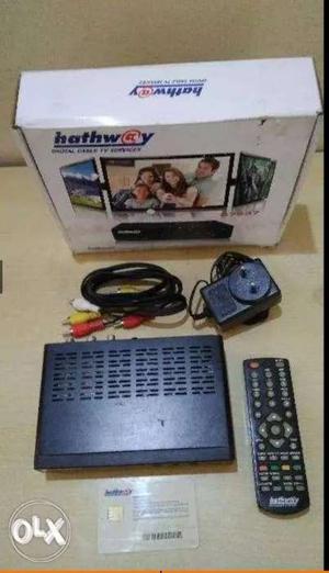Hathaway set up box with charger,HMI cable and remote.very
