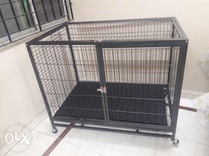 Largedog cage with top& front door 2matts.