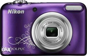 Purple Nikon COOLPIX Point-and-shoot Camera