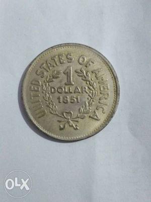 1$ silver coin 
