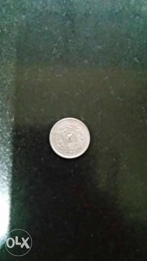12 Anna Hyderabad Char Minar Silver Coin; Genuine