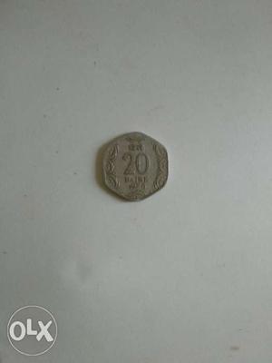 32 coins of 20 paise silver big of 