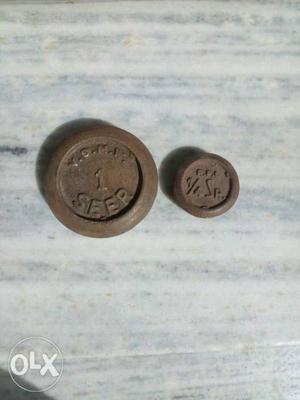 Antique vintage seer weights collectable item.