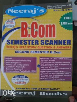 BCom, 2nd semester, Bangalore University.