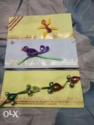 Beautiful quilled envelopes for special occasions