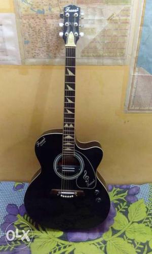 Black And Brown Acoustic Guitar