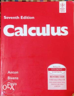 Calculus H Anton biven and Davis 7th edition for