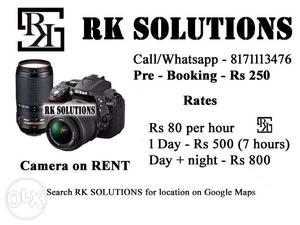 DSLR for RENT at Rs 80 per hour