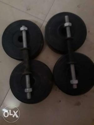 Dumbbell Rods And Weight Plates