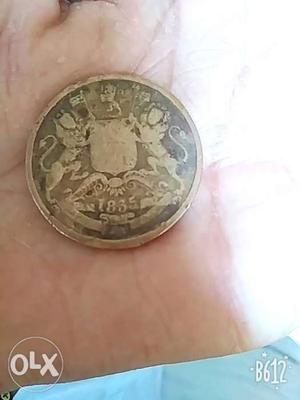 East India company old coin half Anna 