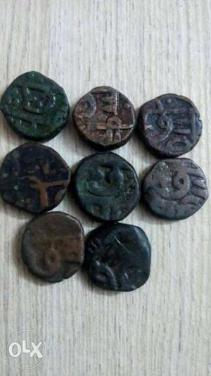 Eight Brown Coins