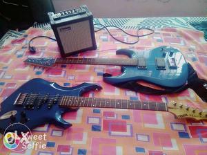 Electric guitar with power pickups + branded