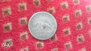 Half rupee coin of India 